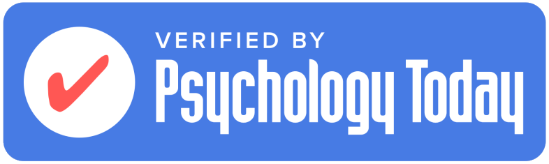 A blue banner with the words verified by psychology.